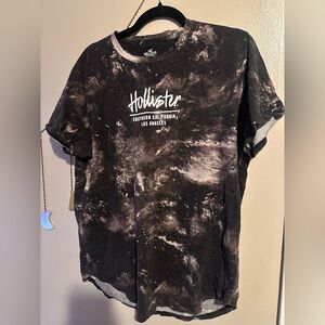 Hollister Black Tie-Dye Tee